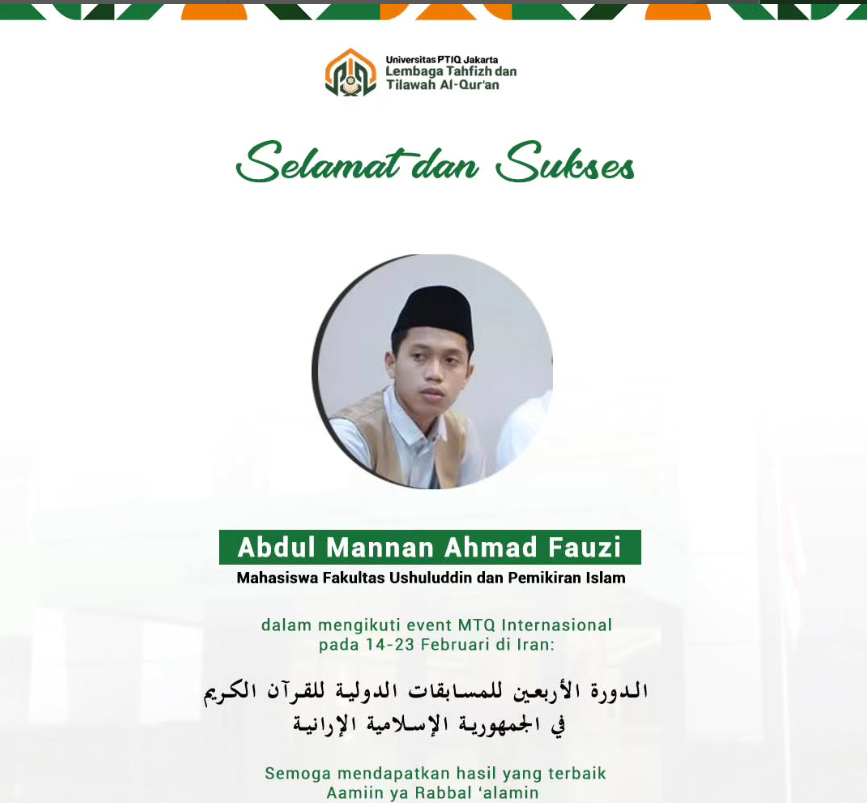 Abdul Mannan: Event MTQ Internasional di Iran
