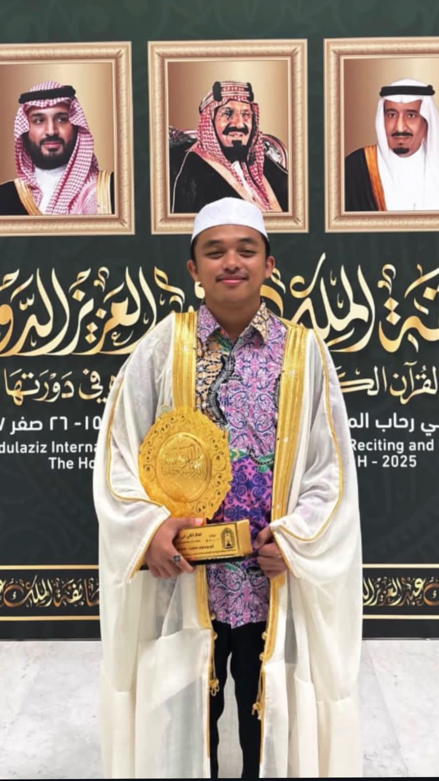 Bayu Wibisono Damanik Asal Riau Sabet Juara II MHQ Internasional di Arab Saudi
